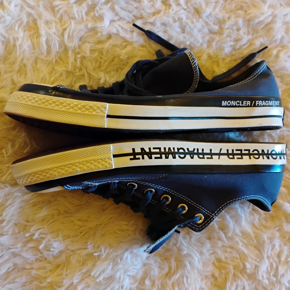 Moncler Blue High-Top Sneakers - Picture 10 of 16